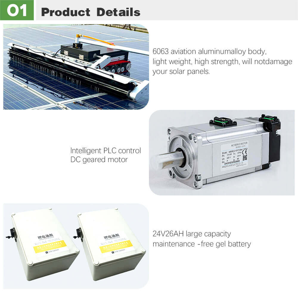 automated cleaning of solar panels