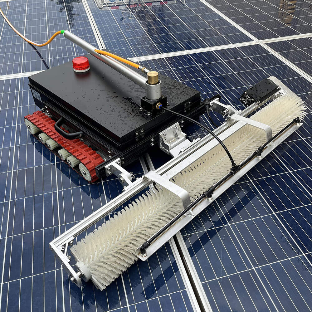 automatic solar panel cleaning