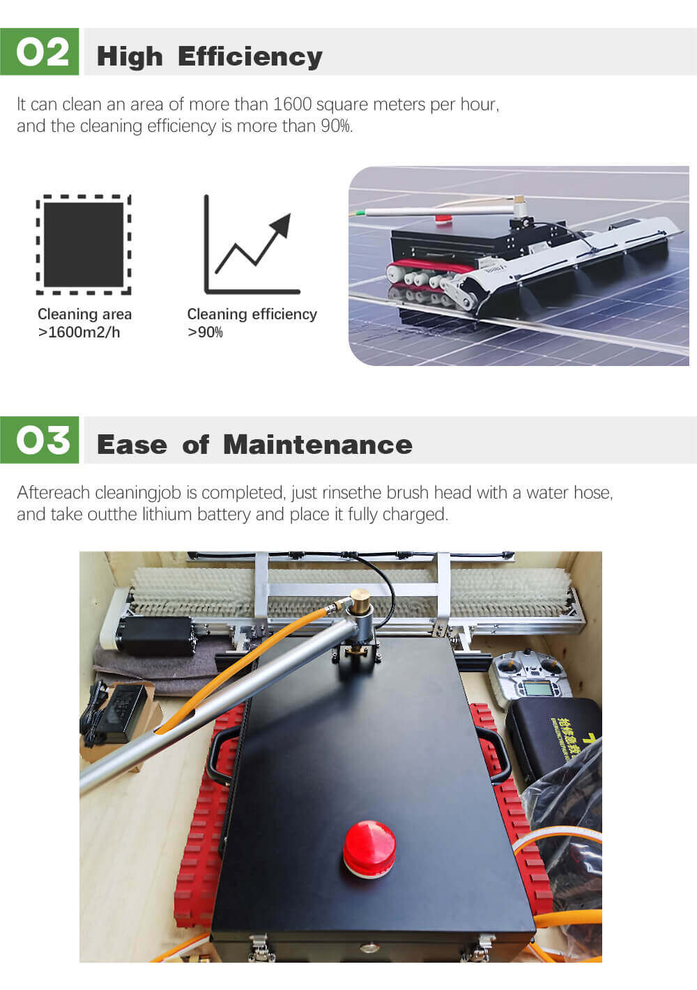 solar panel cleaning robot for sale