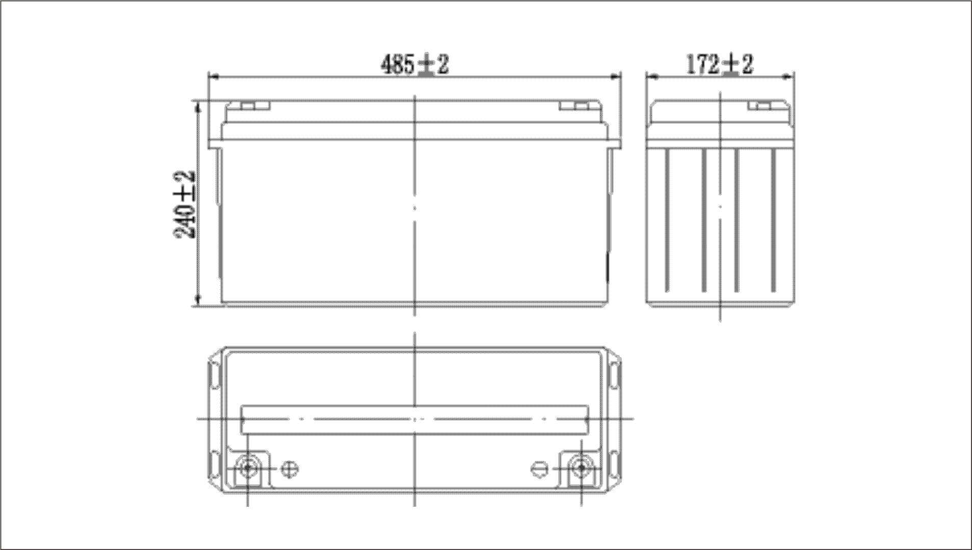 150ah Lead-Acid Battery Pack Dimensions