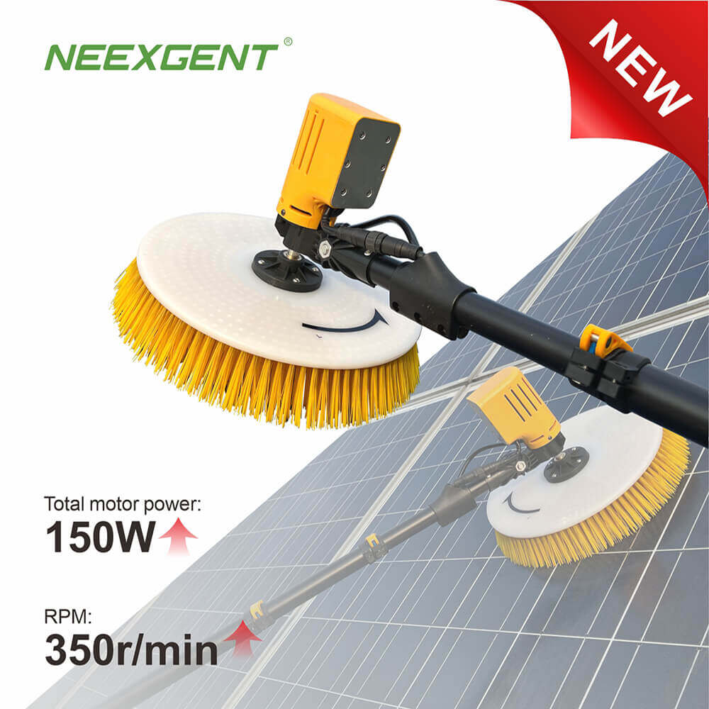 Neexgent X3 Power Supply Single Brush Telescopic Rod Solar Panel Cleaning Equipment 3.5m 5.5m 7.5m Single-Head Cleaning Brush