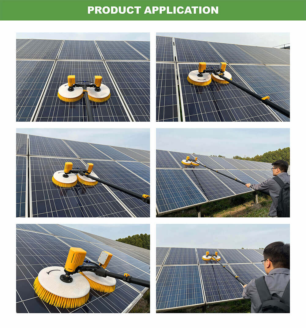 solar panel cleaning machine