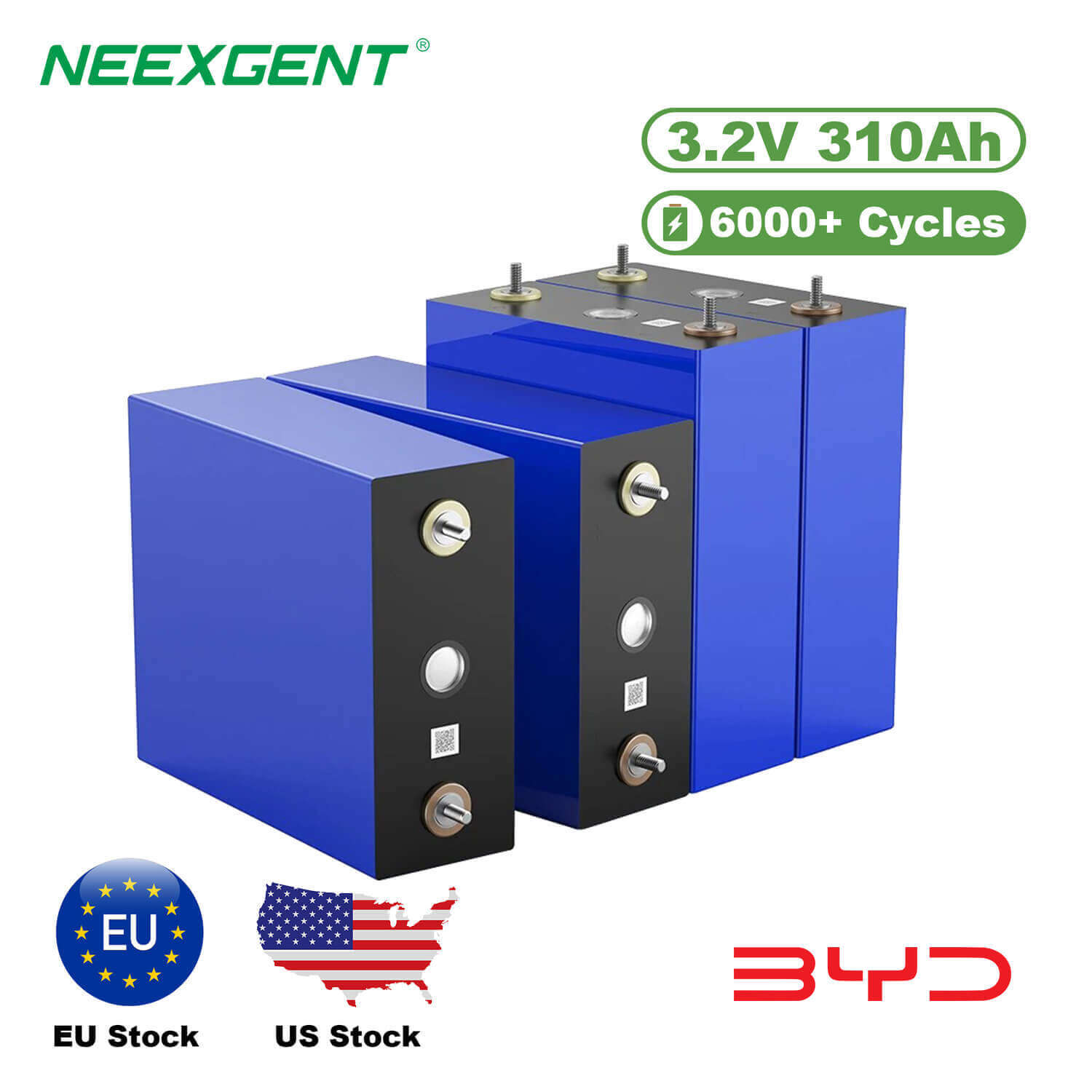 Neexgent Brand New BYD Lifepo4 Battery Cell Lfp 3.2v 310ah Lithium Batteries Cells
