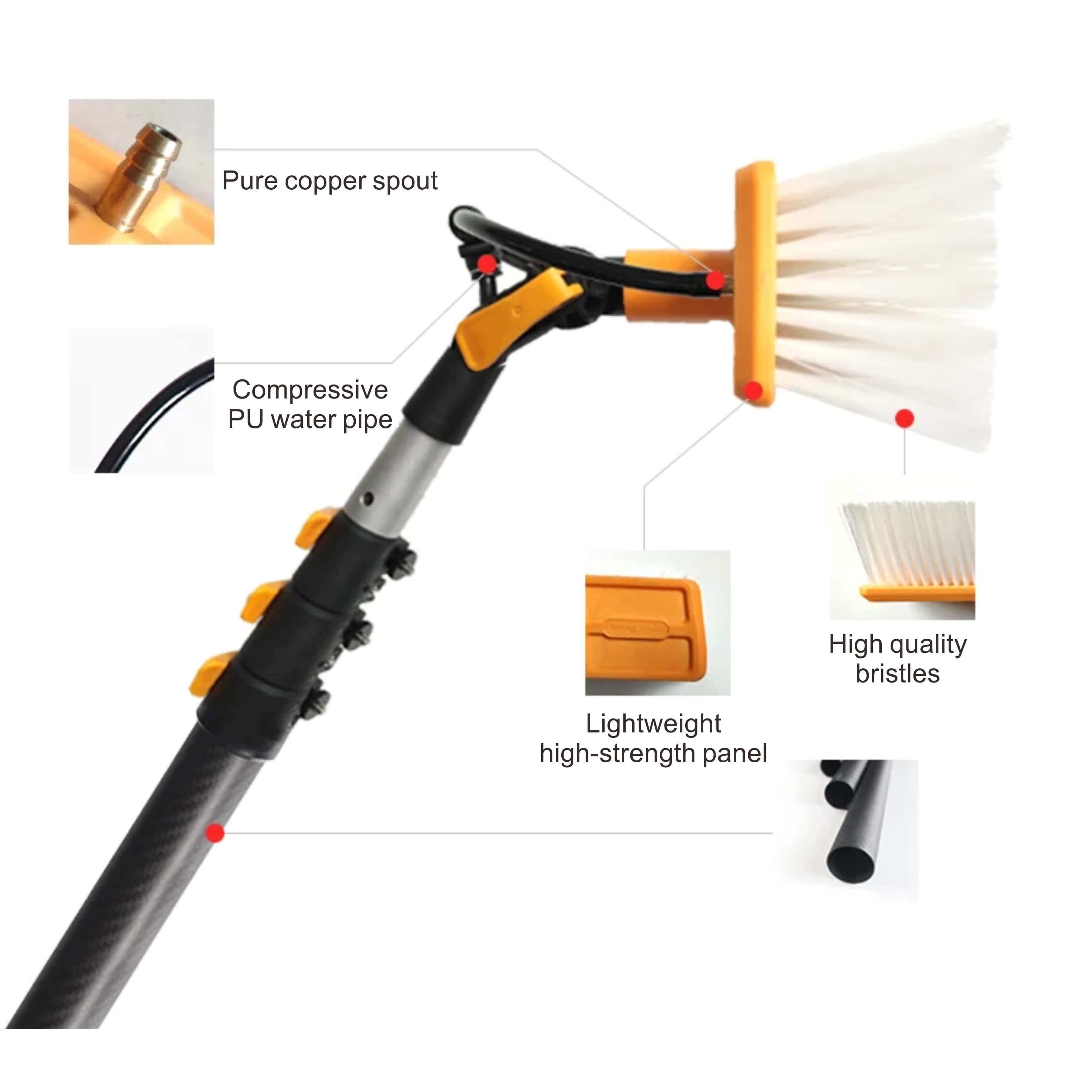 rotary brush for solar panel cleaning