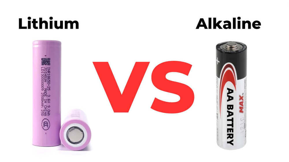 lithium vs. alkaline batteries