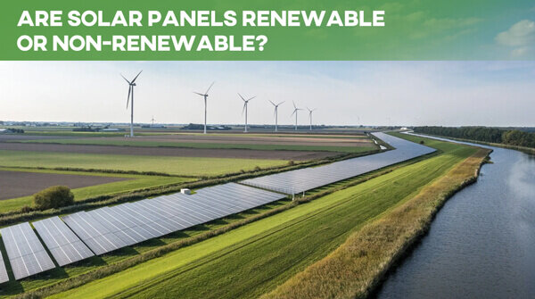 Are solar panels renewable or non-renewable?