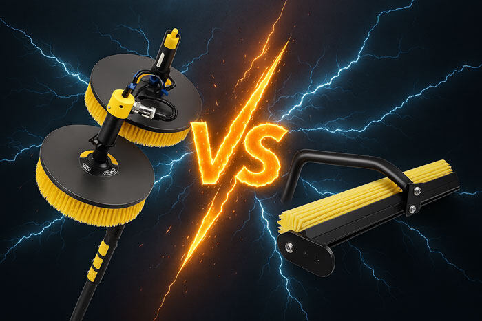 Automated Solar Panel Cleaning Brush vs Manual Cleaning