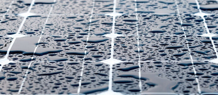 rain cleaning solar panels limitation