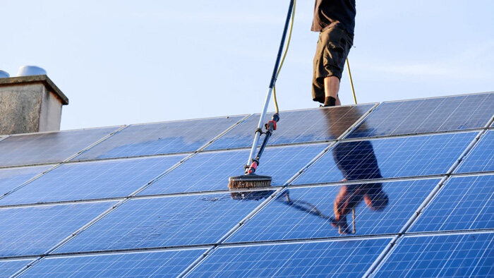 residential solar panel cleaning safety