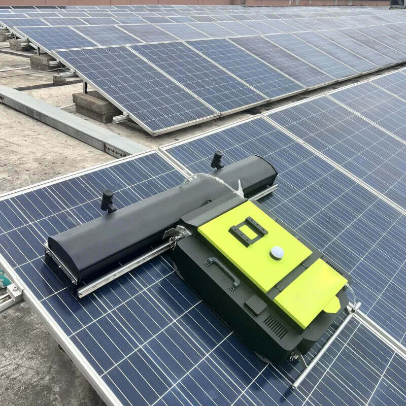 automatic solar panel cleaning
