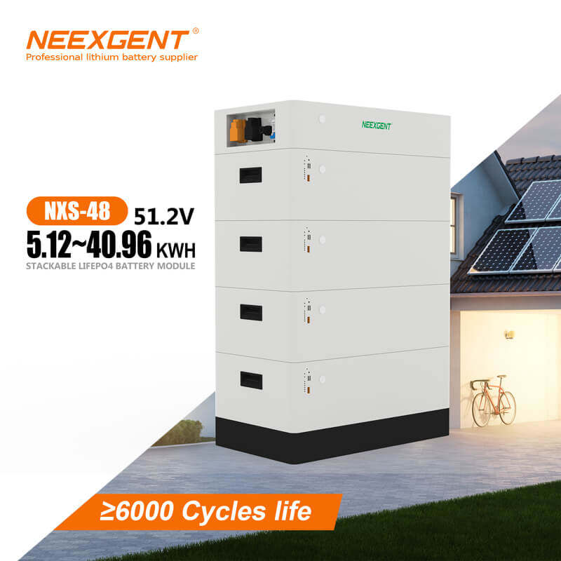 Neexgent NXS-48 5.12-40.96kWh Stackable Lifepo4 Home Energy Storage Battery