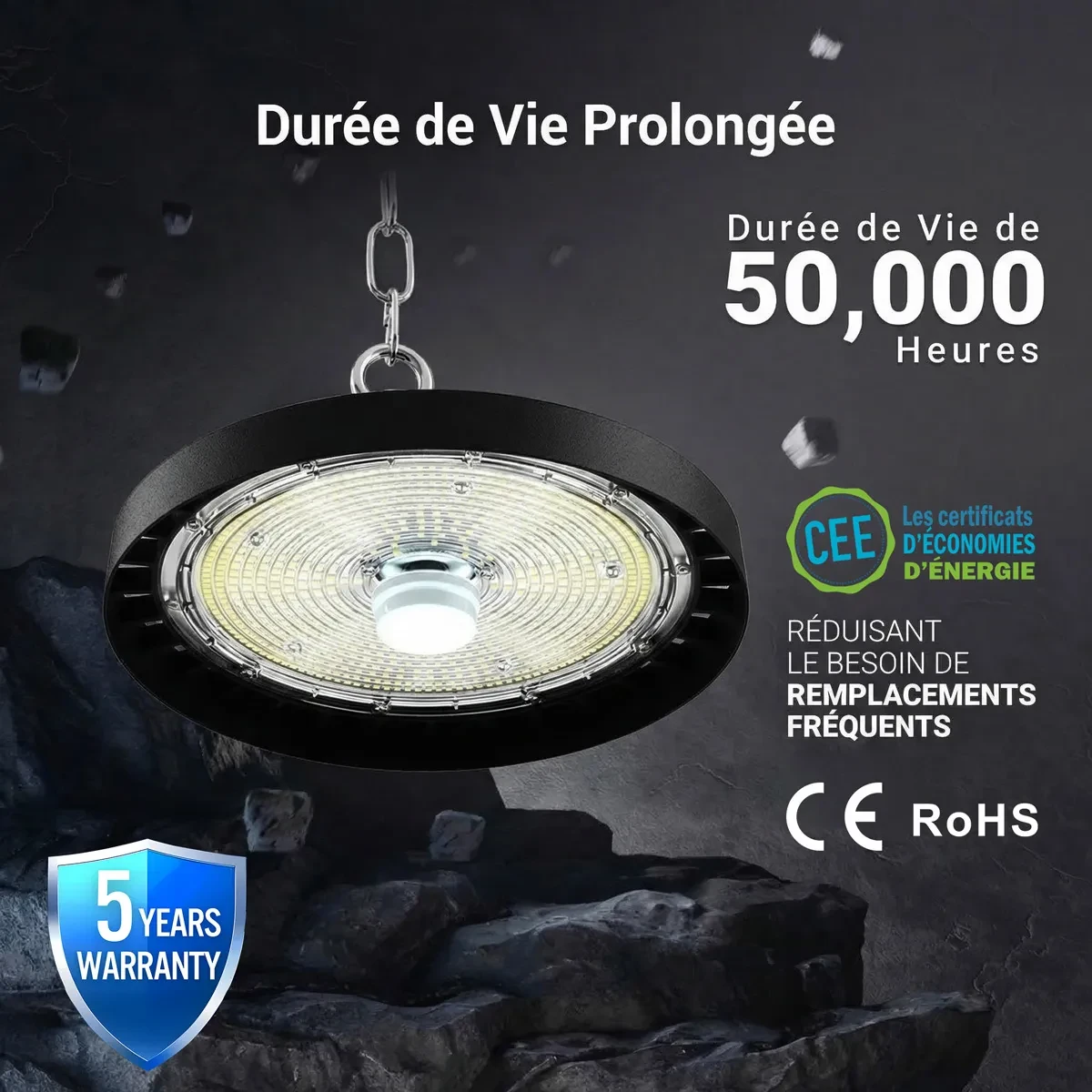 Longue durée de vie du high bay