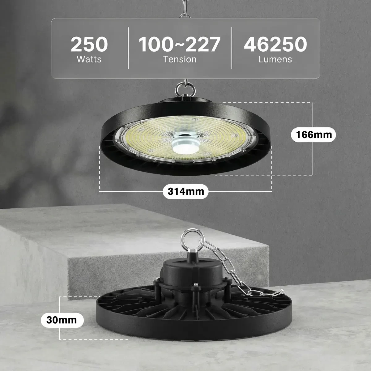 Spécifications du high bay modèle HJ