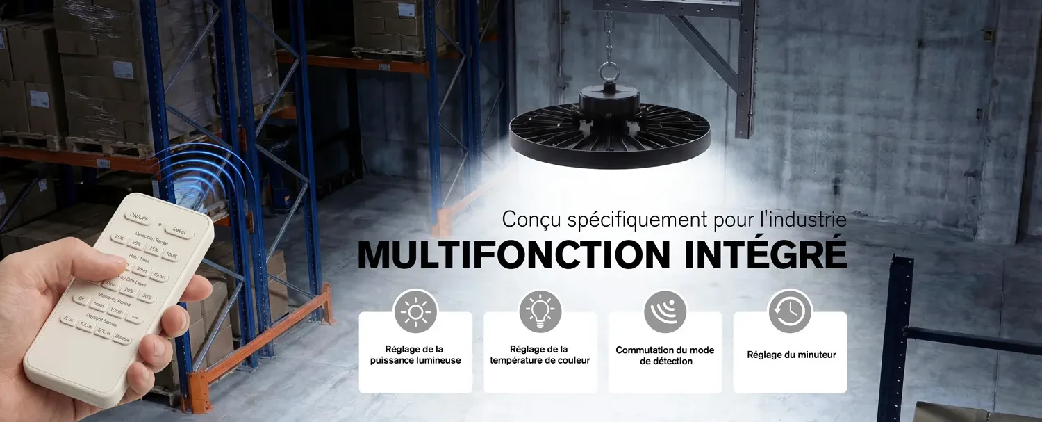 Fonction de détection du high bay modèle HJ