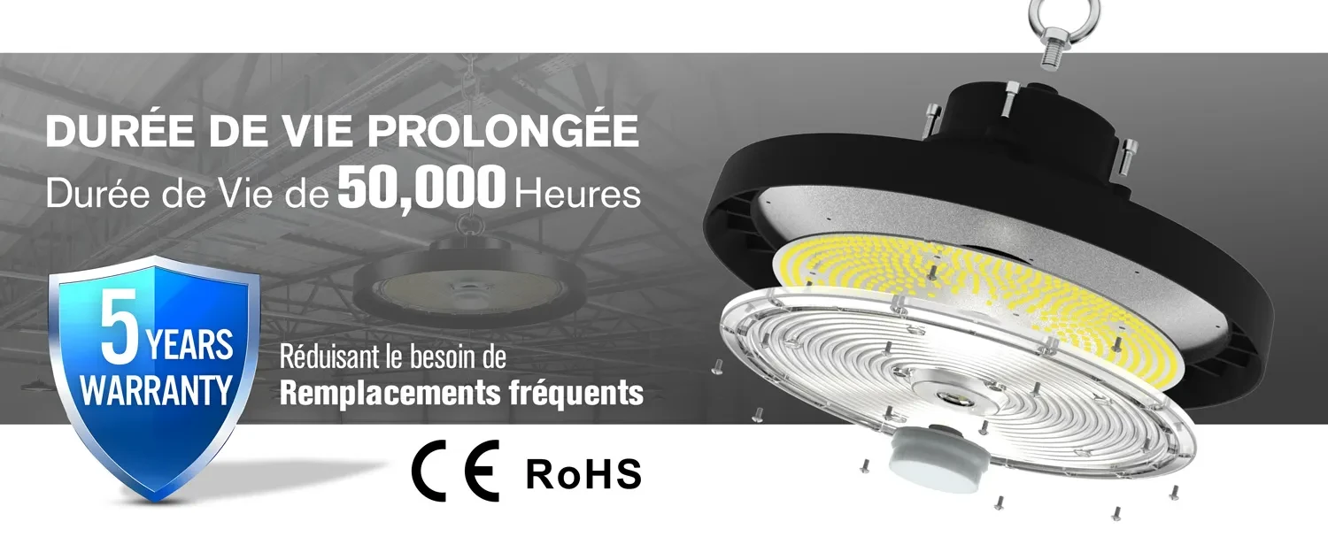Longue durée de vie et durable du high bay modèle HJ