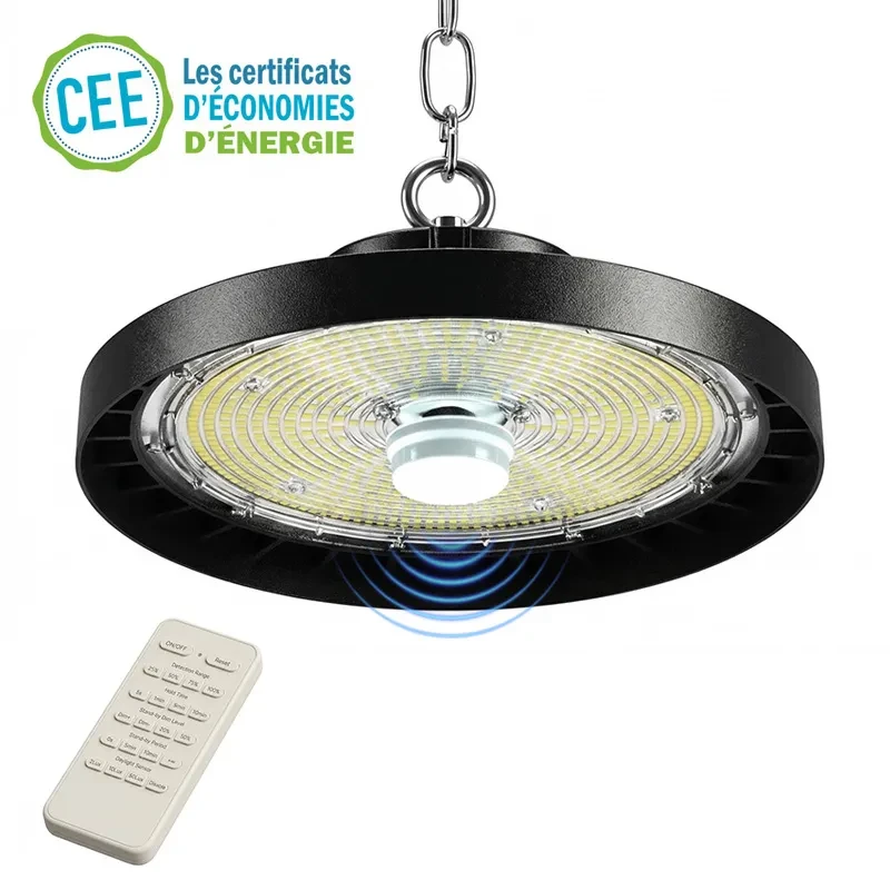 Neexgent Highbay LED 250W CEE IP65 avec capteur Cloche industrielle
