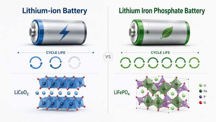 Lithium-Ion vs. LiFePO4 Battery Lifespan