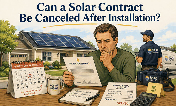 Can You Cancel a Solar Panel Contract After Installation?